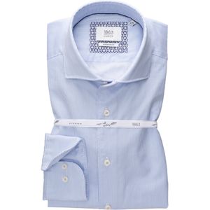 ETERNA 1863 modern fit casual Soft tailoring overhemd, twill, lichtblauw gestreept 44
