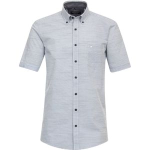 CASA MODA Sport comfort fit overhemd, korte mouw, chambray, blauw gestreept