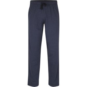 Ceceba heren pyjamabroek lang, blauw pied de poule -  Maat: 4XL