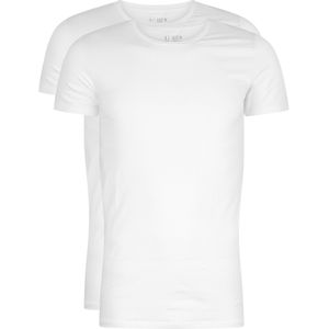 RJ Bodywear Everyday Maastricht T-shirts (2-pack), heren stretch T-shirts O-hals, wit -  Maat: XXL
