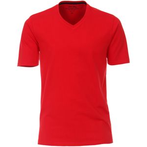 Redmond regular fit T-shirt, korte mouw V-hals, rood -  Maat: 5XL