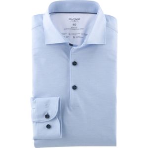 OLYMP 24/7 Level 5 body fit overhemd, tricot, bleu