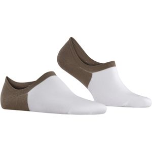 FALKE Colour Blend heren kousenvoetjes, wit met groen (moonstone)