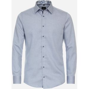 VENTI modern fit overhemd, dobby, blauw 44