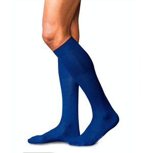 FALKE No. 7 Finest Merino heren kniekousen, blauw (royal blue)