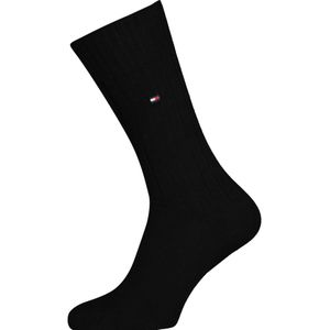 Tommy Hilfiger True America Socks (2-pack), herensokken katoen, zwart -  Maat: 39-42