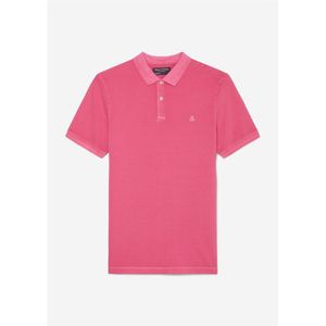 Marc O'Polo shaped fit polo, heren poloshirt korte mouw, roze