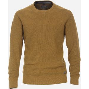 CASA MODA comfort fit trui, geel melange -  Maat: 6XL