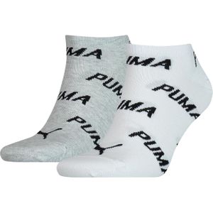 Puma Unisex Bwt Sneaker (2-pack), unisex enkelsokken, wit -  Maat: 35-38
