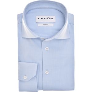 Ledub modern fit overhemd, popeline, lichtblauw