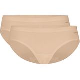 TEN CATE Basics women bikini slip (2-pack), dames Bikini lage taille, beige -  Maat: S