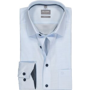 OLYMP comfort fit overhemd, structuur, lichtblauw (contrast) 52