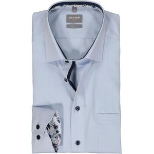 OLYMP comfort fit overhemd, mouwlengte 7, popeline, lichtblauw 44