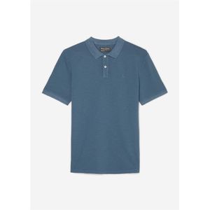 Marc O'Polo shaped fit polo, heren poloshirt, jeansblauw -  Maat: S