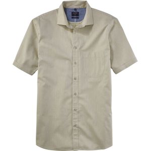 OLYMP Casual modern fit overhemd, korte mouw, popeline, groen 41/42