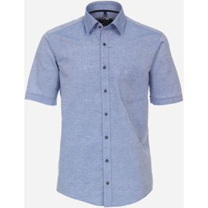 CASA MODA Sport casual fit overhemd, korte mouw, structuur, blauw 51/52