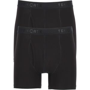 TEN CATE Basics men classic shorts met gulp (2-pack), heren boxers normale lengte, zwart -  Maat: L