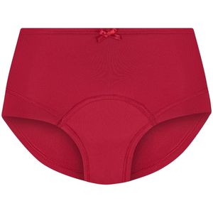RJ Bodywear Period Undies dames maxi brief medium flow (1-pack), menstruatieslip, donkerrood
