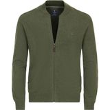 Redmond - Heren Vest - Groen - Katoen - Opstaande Kraag - Middeldik