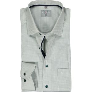 MARVELIS comfort fit overhemd, structuur, groen