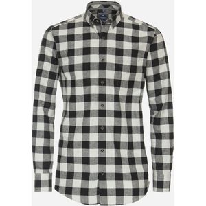 3 voor 99 | Redmond comfort fit overhemd, popeline, zwart geruit