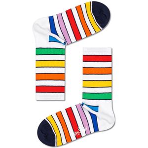 Happy Socks Multi Stripe 3/4 Crew Sock, sportieve unisex sokken - Unisex - Maat: 36-40