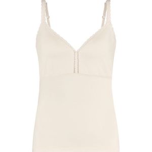 TEN CATE Secrets Lace women spaghetti top v-neck met kant (1-pack), dames singlet, zachtroze