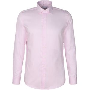 Seidensticker slim fit overhemd, popeline, roze gestreept