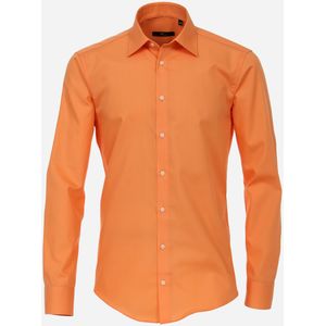 VENTI modern fit overhemd, popeline, oranje 40