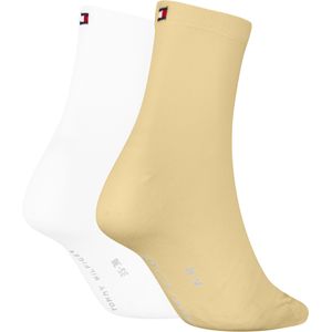 Tommy Hilfiger Casual Short Sock (2-pack), dames sokken, geel
