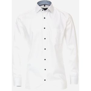CASA MODA modern fit overhemd, mouwlengte 7, popeline, wit 40