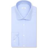 Seidensticker - Businessoverhemd - Blauw - Slim 1/1 Kentkraag - Lange Mouwen
