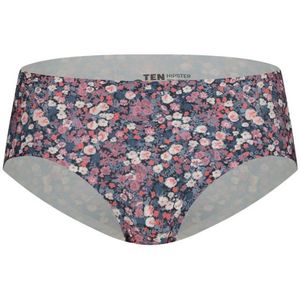TEN CATE Secrets Lace women hipster (1-pack), dames slip lage taille, roze met paars bloemtjes -  Maat: XL