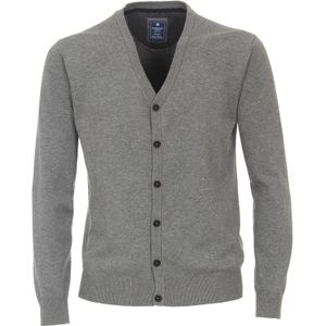 Redmond heren vest katoen, V-hals, grijs (middeldik)