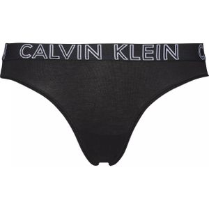 Calvin Klein dames Ultimate thong, string, zwart -  Maat: M