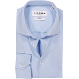 Ledub modern fit overhemd, popeline, lichtblauw