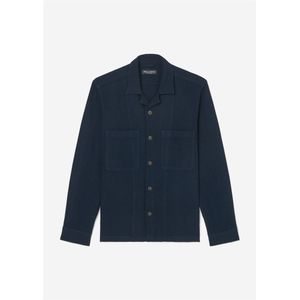 Marc O'Polo relaxed fit heren overshirt, donkerblauw