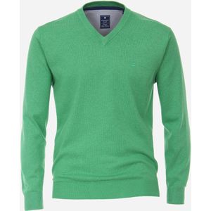 Redmond heren trui katoen, V-hals, groen (middeldik)