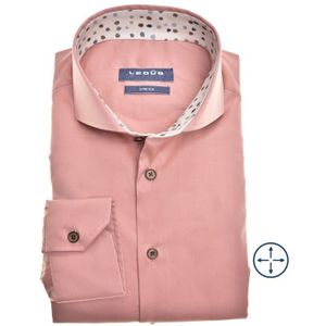 Ledub modern fit overhemd, middenroze