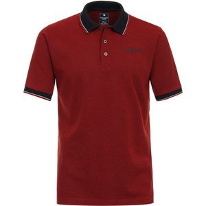Redmond regular fit heren polo, structuur, rood