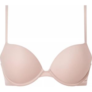 Calvin Klein dames Sheer Marquisette push up plunge bra, beugel BH, roze -  Maat: 70A