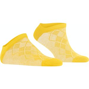 Burlington Carrington heren sneakersokken, geel (yellow) -  Maat: 40-46