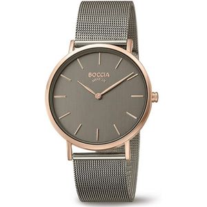 Boccia gezwart titanium horloge rosé 3273-08