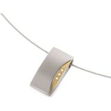 BOCCIA Titanium hanger bicolor en diamant 0793-04