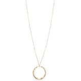 Lelune rosé collier ronde bamboe hanger LGNK279.1