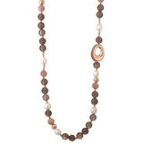 Lelune roséverguld collier LGNK380