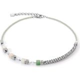 Coeur de Lion Precious Fusion Chunky Chain ketting lichtgroen