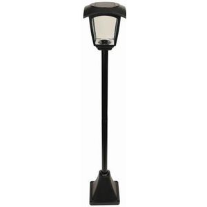 Luxform Tuinlamp Minnesota Solar LED Slim Hybride Zwart