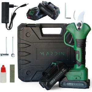 Elektrische snoeischaar - Groen - Krachtige motor    - Licht gewicht  - 2 accu’s - 21 Volt
