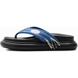 Zehensandalen Denim